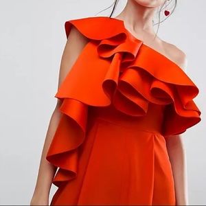 ASOS Premium Occasion Jumpsuit with Ultimate Ruffle